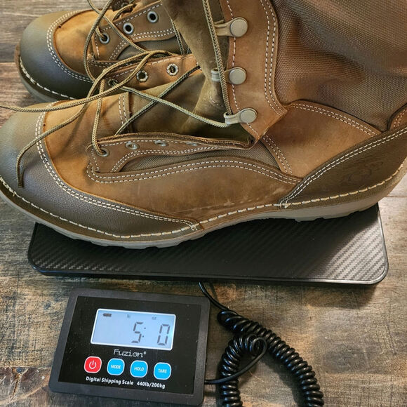 Bates USMC RAT Boots - Tan Leather & Nylon, Size 14 R - Brand New, Unworn 1/2011 - Picture 2 of 5